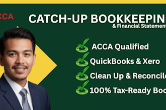 do catch up bookkeeping clean up quickbooks online xero financial statements