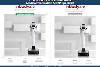 translate english to romanian and format medical documents