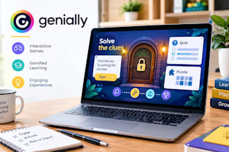 create genially gamification, interactive games, quizzes and learning