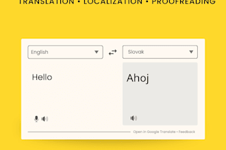 translate english to slovak and slovak to english naturally