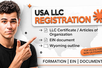 usa llc registration, llc formation, ein and wyoming llc