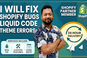 fix shopify bugs, liquid code, and theme errors