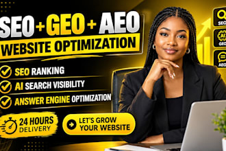do SEO, GEO, and aeo optimization for your website