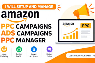 setup and manage amazon PPC campaigns amazon ads campaigns amazon PPC manager