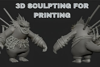 sculpt and model custom 3d characters, animals and mascots in blender and zbrush