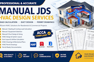 do manual jds hvac design load calculation duct design hvac permit drawings