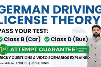 help you prepare for german driving theory test class b and d