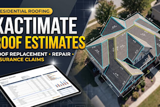 create xactimate roof replacement estimates for residential roofing
