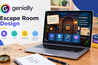 create a genially interactive escape room, mystery game and puzzles