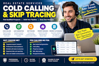 find warm real estate leads using cold calls, skip tracing and lead lists