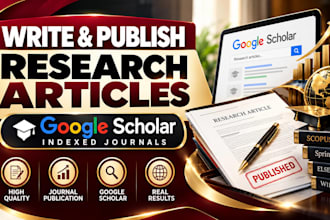 write research articles for google scholar and scopus indexed journals