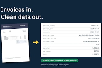 build an ai tool to extract invoice and PDF data into excel