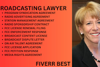 be your radio lawyer for fcc licensing, broadcast disputes and radio advertising
