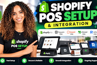 setup fix shopify pos system square pos toast clover pos retail pos integration