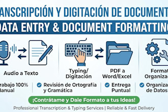 transcribire y formateare con presicion