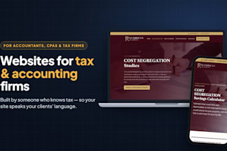 build a lead generating website for accountants, cpas and tax firms