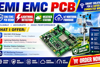 do emi emc pcb, lightning detection, weather station, iot monitoring firmware