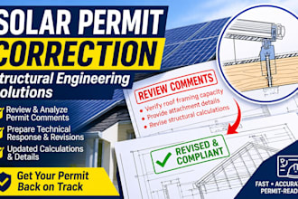 resolve solar permit structural correction comments