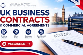 draft uk business contracts and commercial legal agreements
