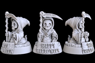 create custom anime 3d models,toys,spooky figurines and miniatures,stl for print