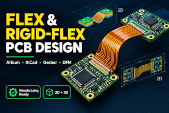 design flex pcb rigid flex pcb for wearable compact
