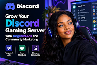 grow your discord gaming server with targeted ads and community marketing