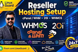 setup cpanel whm or 20i reseller hosting with whmcs or hostshop