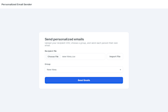 build a personalized bulk email sender from your CSV list