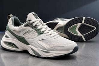design custom 3d sneakers and realistic footwear renders