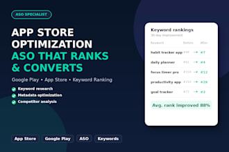 do app store optimization aso for app store apps and google play