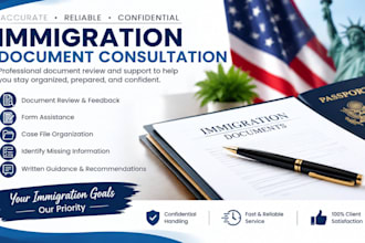help with immigration forms, research, and legal document preparation