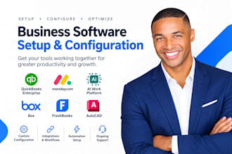 setup quickbooks enterprise  monday com ai work platform box freshbooks autocad