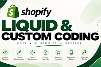 do shopify liquid coding custom coding theme customization and fixes