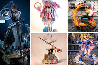 model 3d anime characters, figurines and printable action figures