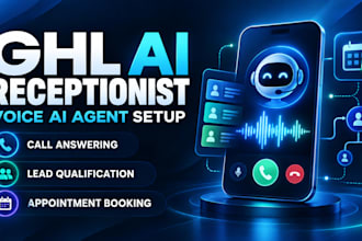 set up a gohighlevel ai receptionist and voice ai agent