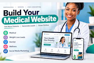 build medical website weight loss leads dentist wellness social media marketing
