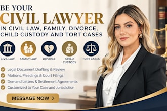 be your civil lawyer for property, business, employment and contract disputes