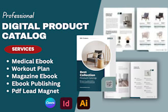 design digital product catalog, product brochure, lookbook, flipbook