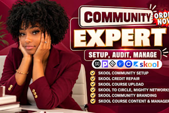 skool credit repair community skool setup skool manager skool community setup