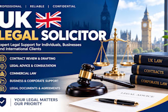 be your UK legal solicitor for commercial contracts and legal advice