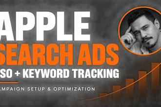 create and optimize your apple search ads campaign with aso keyword tracking