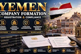 handle yemen company formation business requisition and compliance