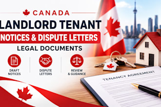 draft canada landlord tenant notices, dispute letters and legal documents