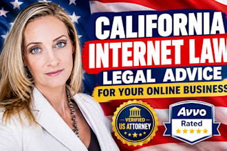 provide california internet law legal advice for your online business