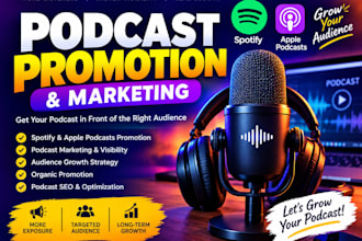 promote your podcast with spotify and apple podcasts marketing
