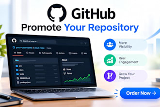 do organic promotion for github growth to open source developer for exposure