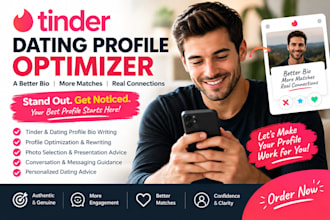 optimize tinder dating bio, relationship advisor, bio writer