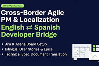 manage your cross border development team and translate jira items and reqs