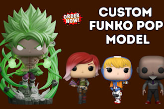 do custom funko pop 3d model bobblehead mini funko pop 3d figurine for 3d print