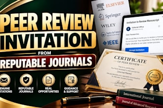 help you get peer review invitations for reputable journals
